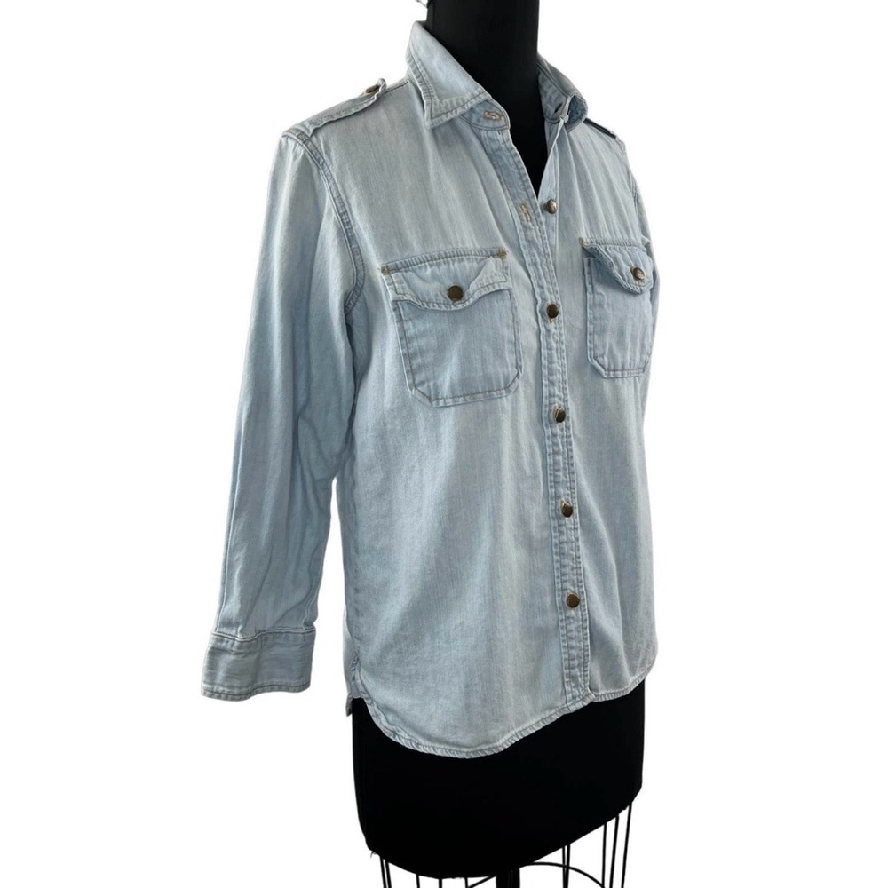 Current/Elliott Light Blue Button-Down Shirt - image 2